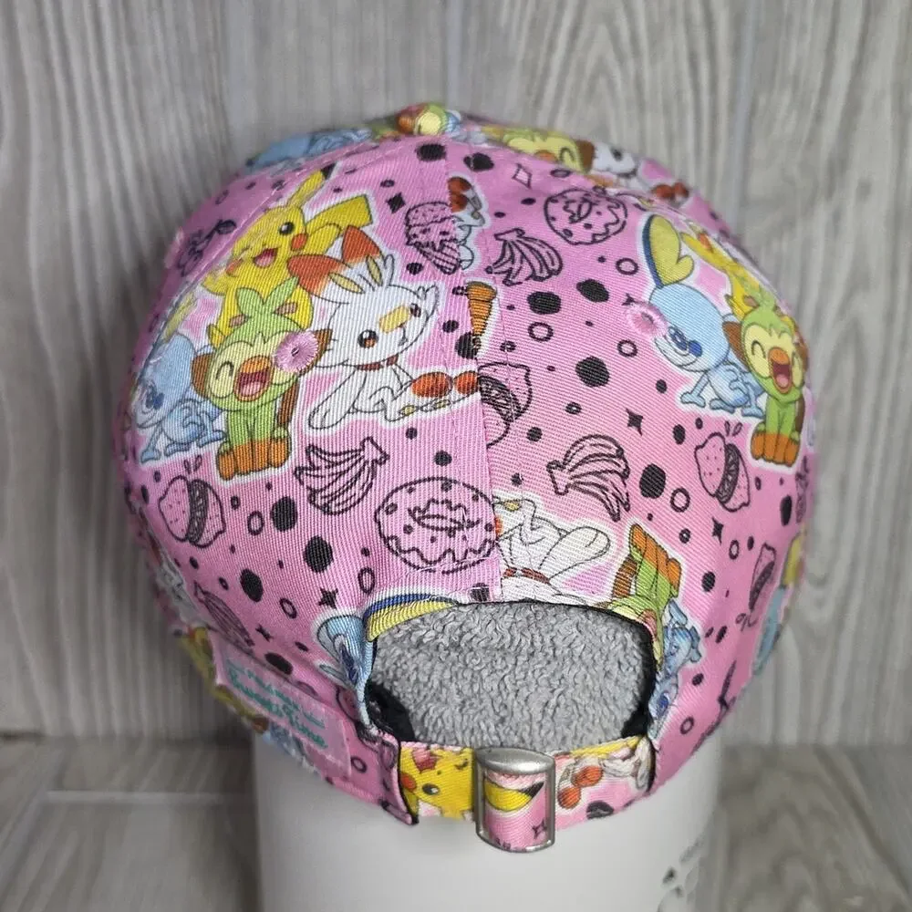 Pokemon Sweet Time Print Pink Adjustable One Size Fits Most Hat Adult